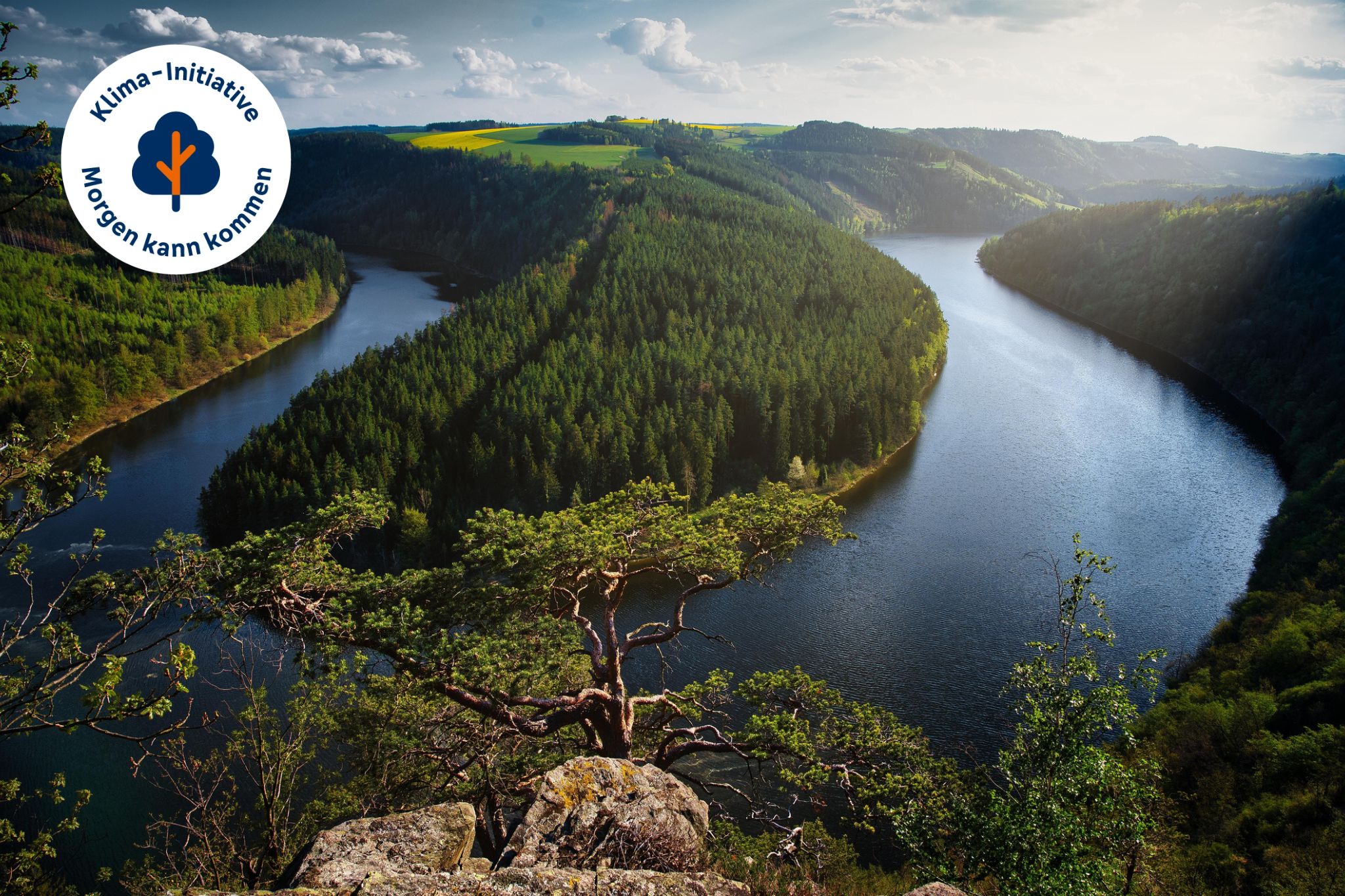 Thüringer Wald Thüringer Wald mit Flussbogen